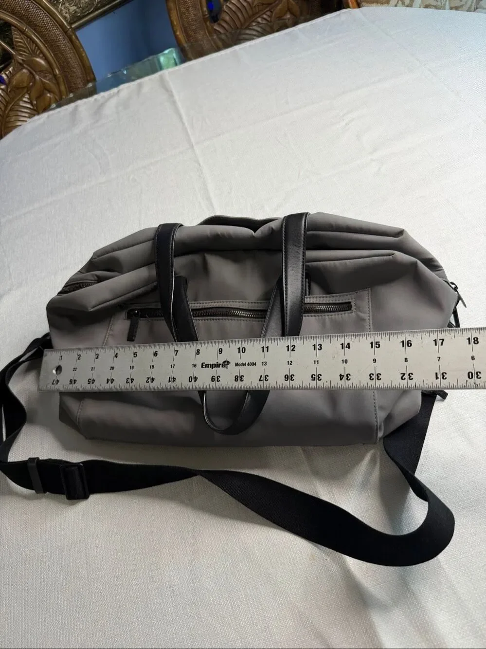 Away The Everywhere Sleek Grey Nylon Travel Carry On Bag